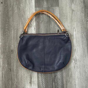 leather handbag for women Genuine leather wallet, purple and beige. bag